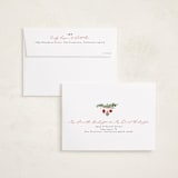 "Pine Garland" - Holiday Cards in Holly Berry by Susan Moyal - FREE Recipient Addressing