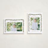 "Pine Garland" - Holiday Cards in Holly Berry by Susan Moyal - Photo Orientation Options