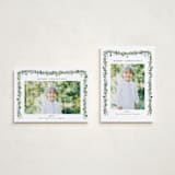 "Pine Garland" - Holiday Cards in Winterberry by Susan Moyal - Photo Orientation Options
