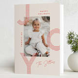 "Joyfully Striped" - Holiday Cards in Peppermint by Kristie Kern - Folded Card
