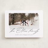 "Family Signature" - Holiday Cards in Noir by AK Graphics - Front