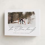 "Family Signature" - Holiday Cards in Noir by AK Graphics - Folded Card