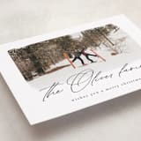 "Family Signature" - Holiday Cards in Noir by AK Graphics - Detail