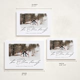 "Family Signature" - Holiday Cards in Noir by AK Graphics - Formats Available
