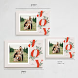 "Joyeaux" - Holiday Cards in Spice by Paper Raven Co. - Formats Available