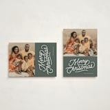 "retro vintage holiday" - Holiday Cards in Balsam by BR Designs - Photo Orientation Options