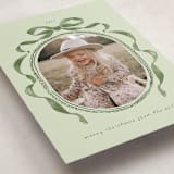 "Whimsical Bow" - Holiday Cards in Winter Moss by Susan Zinader - Detail