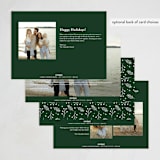 "simply merry" - Holiday Cards in Juniper by Erica Krystek - Back of Card Options