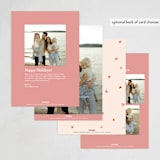 "Hand Lettered Love" - Holiday Cards in Blush by Ampersand Design Studio - Back of Card Options