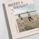 "Hand Lettered Love" - Holiday Cards in Noir by Ampersand Design Studio - Detail