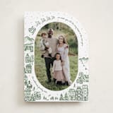 "Azulejo Village" - Holiday Cards in Wreath by Jenna Holcomb - Front