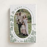 "Azulejo Village" - Holiday Cards in Wreath by Jenna Holcomb - Folded Card