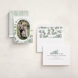 "Azulejo Village" - Holiday Cards in Wreath by Jenna Holcomb - Assembled