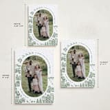 "Azulejo Village" - Holiday Cards in Wreath by Jenna Holcomb - Formats Available