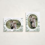"Azulejo Village" - Holiday Cards in Wreath by Jenna Holcomb - Photo Orientation Options