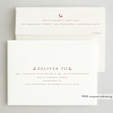 "Gingham Plaid" - Holiday Cards in Santa Suit by Wildfield Paper Co - FREE Recipient Addressing