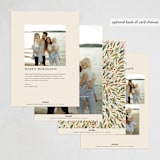 "Red Ribbon" - Holiday Cards in Ivory by iamtanya - Back of Card Options