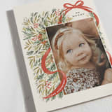 "Red Ribbon" - Holiday Cards in Ivory by iamtanya - Detail