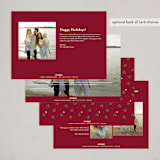 "Framed by Holly" - Holiday Cards in Vintage Holiday by Poised Avenue - Back of Card Options