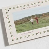 "Framed by Holly" - Holiday Cards in Vintage Holiday by Poised Avenue - Detail