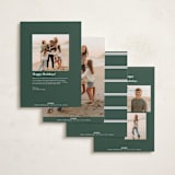 "Merry Bows" - Holiday Cards in Fir by Nicole Walsh - Back of Card Options