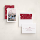 "Noël moderne" - Holiday Cards in Mulled Wine by Benita Crandall - Assembled