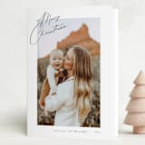 "Corner Note" - Holiday Cards in Snow by Stephanie Hawkes - Folded Card