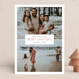 "Simple Christmas Wish" - Holiday Cards in Berry by Kiersten Garner - Front