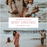 "Simple Christmas Wish" - Holiday Cards in Berry by Kiersten Garner - Detail