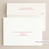 "Simple Christmas Wish" - Holiday Cards in Berry by Kiersten Garner - FREE Recipient Addressing