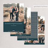 "headline" - Holiday Cards in Midnight by Carolyn Nicks - Back of Card Options