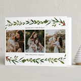 "Very Merrily" - Holiday Cards in Snow by Susan Moyal - Folded Card