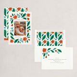 "flower drop" - Holiday Cards in Santa Suit by Jen Owens - Assembled