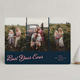 "jagged edge" - Holiday Cards in Navy by Cass Loh - Front