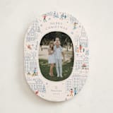 "Homeward bound" - Holiday Cards in Blue Spruce by Jennifer Wick - Front