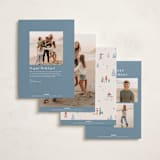 "Homeward bound" - Holiday Cards in Blue Spruce by Jennifer Wick - Back of Card Options