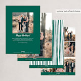 "Simply festive" - Holiday Cards in Greenery by Creo Study - Back of Card Options