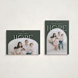 "Hope" - Holiday Cards in Fir by Blustery August - Photo Orientation Options