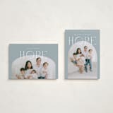 "Hope" - Holiday Cards in Wintermint by Blustery August - Photo Orientation Options