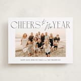 "joy aligned" - Holiday Cards in Coal by Jackie Crawford - Front