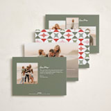 "joy aligned" - Holiday Cards in Coal by Jackie Crawford - Back of Card Options