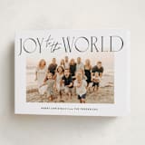 "joy aligned" - Holiday Cards in Coal by Jackie Crawford - Folded Card