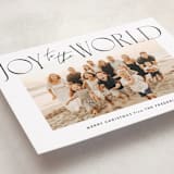 "joy aligned" - Holiday Cards in Coal by Jackie Crawford - Detail