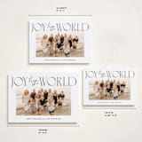 "joy aligned" - Holiday Cards in Coal by Jackie Crawford - Formats Available