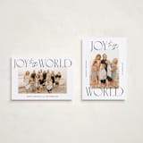 "joy aligned" - Holiday Cards in Coal by Jackie Crawford - Photo Orientation Options