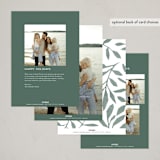 "Papercut Dove" - Holiday Cards in Spruce by Paula Pecevich - Back of Card Options