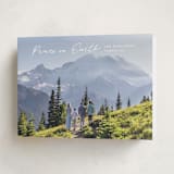 "Peace lettering" - Holiday Cards in Frost by Creo Study - Folded Card