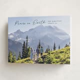 "Peace lettering" - Holiday Cards in Pine Needle by Creo Study - Folded Card