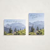 "Peace lettering" - Holiday Cards in Pine Needle by Creo Study - Photo Orientation Options