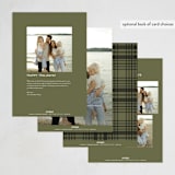 "Fenway" - Holiday Cards in Balsam by Kristie Kern - Back of Card Options